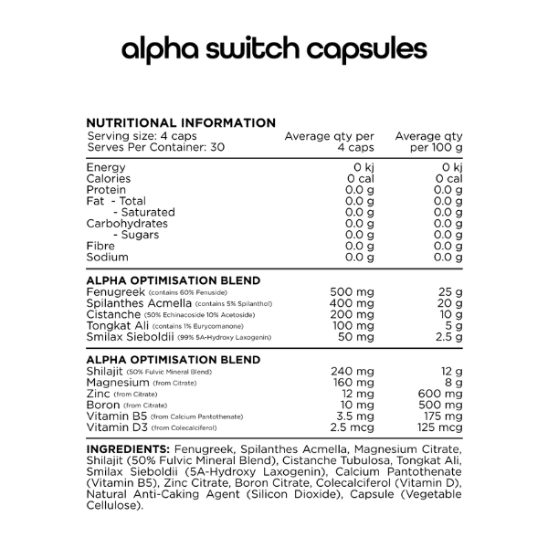 Switch Nutrition Alpha Switch
