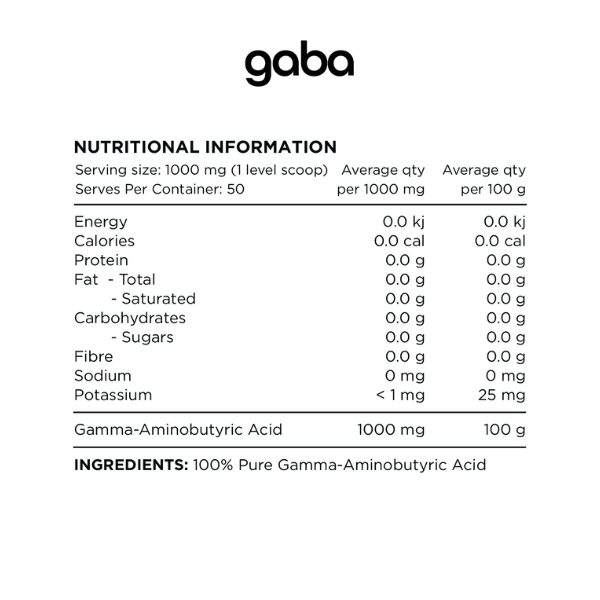 Switch Nutrition Essentials GABA (Gamma-Aminobutyric Acid)