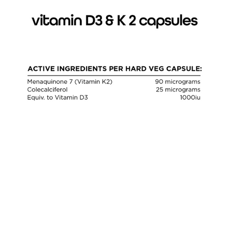 Switch Nutrition Essentials Vitamin D3 And K2 60 Caps
