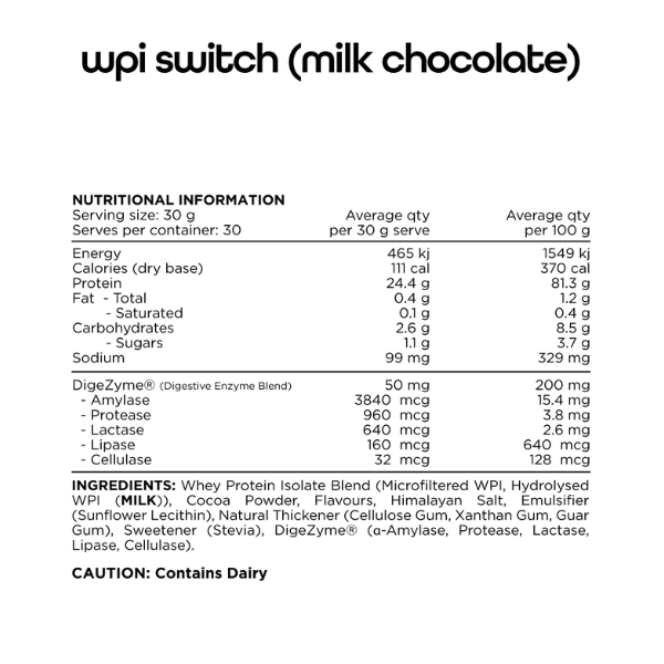 Switch Nutrition WPI Protein