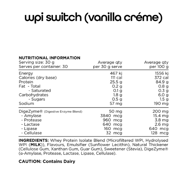 Switch Nutrition WPI Protein