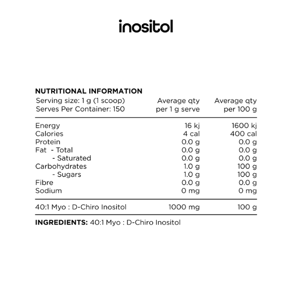 Switch Nutrition Essentials 100% Pure Inositol 150g