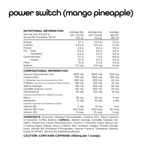 Switch Nutrition Power Switch 30 Serves