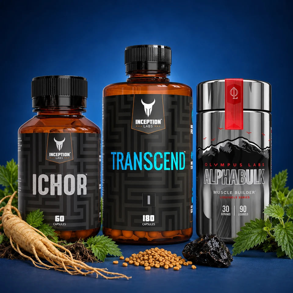 Hormonal Bulking Support Stack with Transcend, Ichor and Olympus AlphaBulk