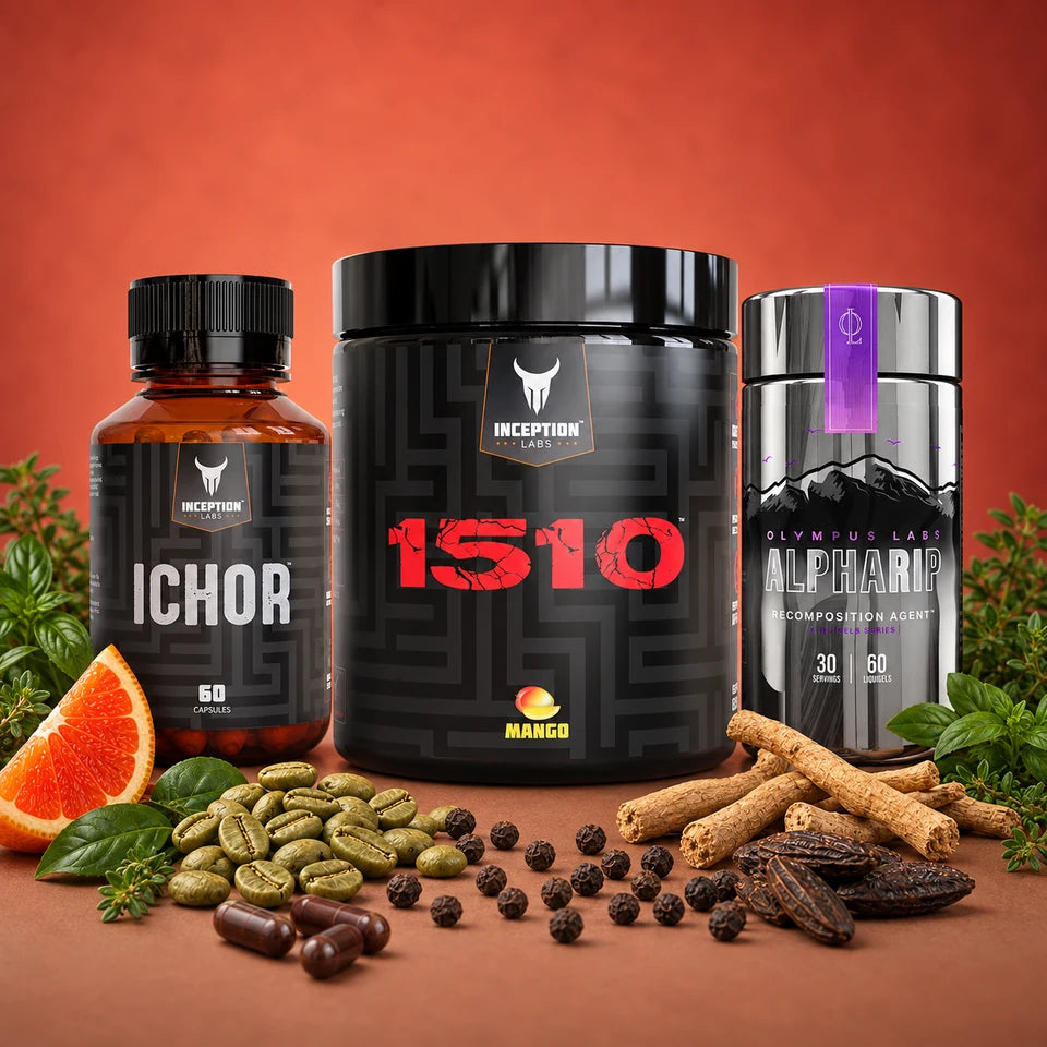 Thermogenic and Hormonal Shredding Support Stack with 1510 Mango, Ichor and AlphaRip