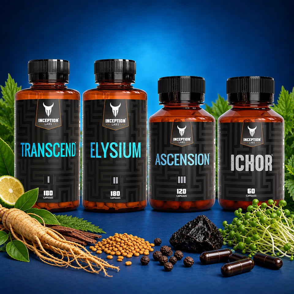 Trinity and Ichor four-bottle bundle with Transcend, Elysium, Ascension and Ichor