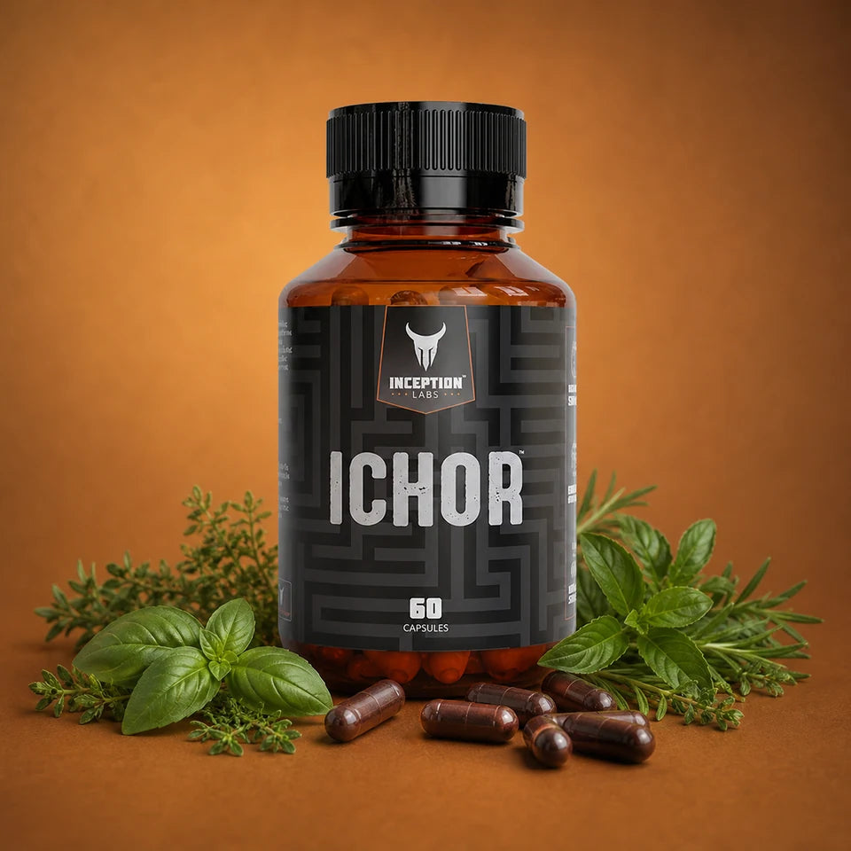 Inception Labs Ichor with basil and capsules
