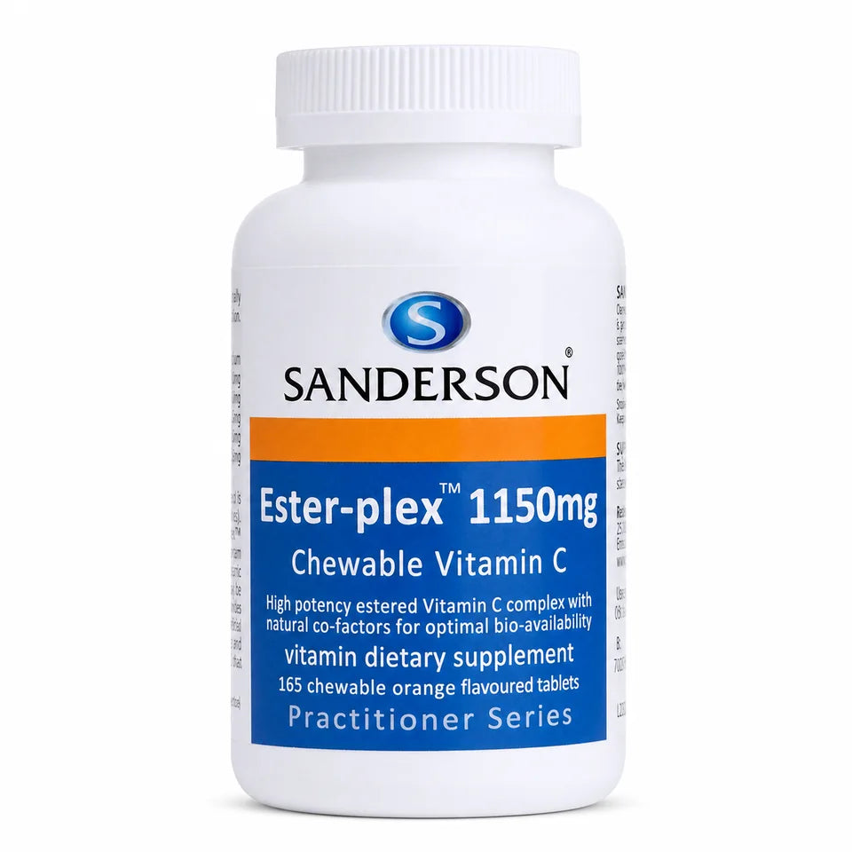 Sanderson Ester-Plex Vitamin C 1150mg bottle on a clean white background