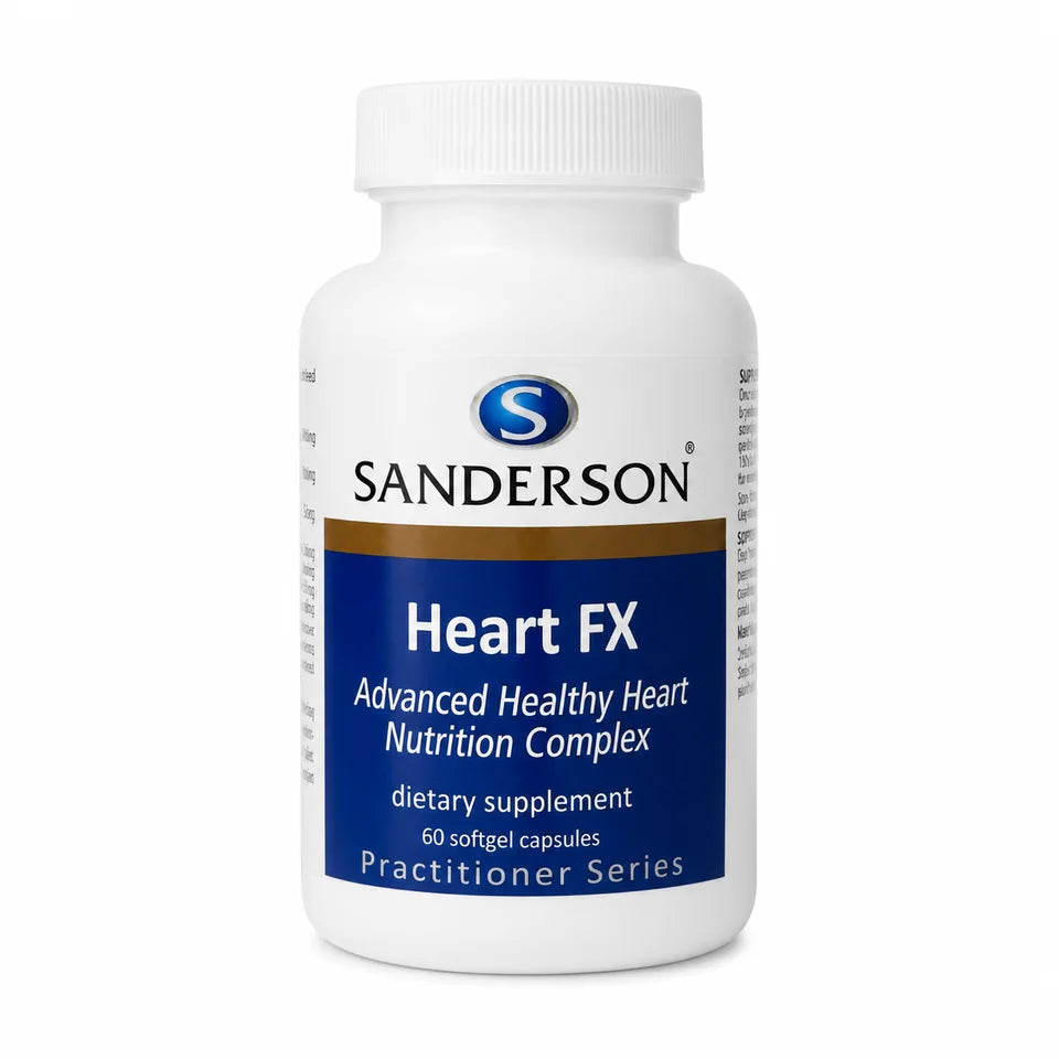 Sanderson Heart FX bottle on a clean white background