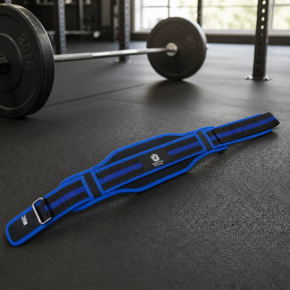 Supplement Solutions Neoprene Lifting Belt in a lifestyle setting