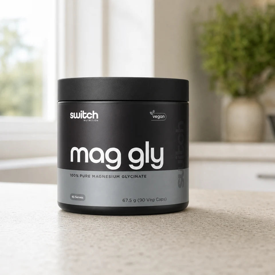 Switch Nutrition 100% Pure Magnesium Glycinate 90 Caps in a lifestyle setting