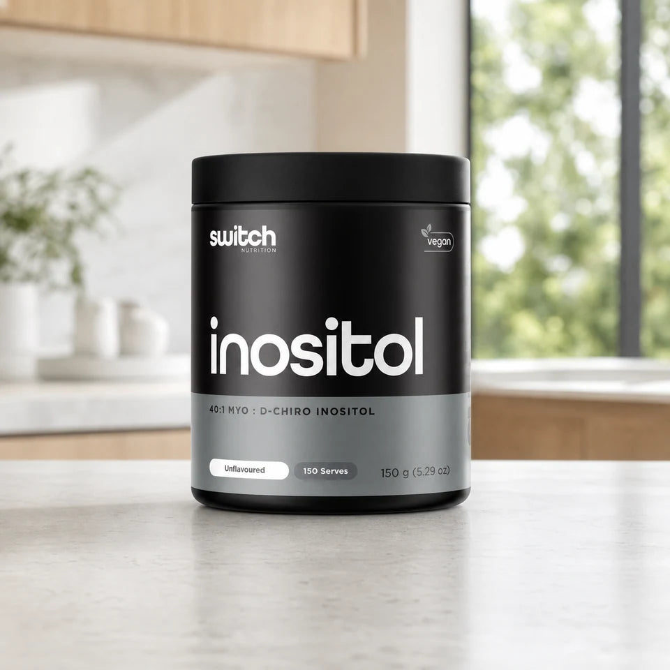 Switch Nutrition Essentials 100% Pure Inositol 150g in a lifestyle setting