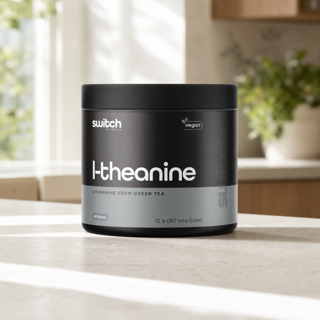 Switch Nutrition Essentials Green Tea Extract (L-Theanine) in a lifestyle setting