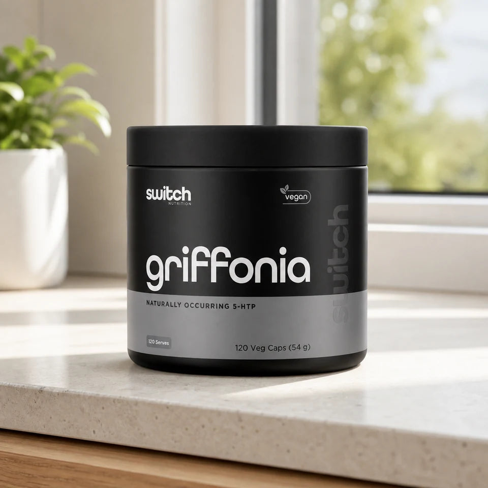 Switch Nutrition Essentials Griffonia (5-HTP) in a lifestyle setting