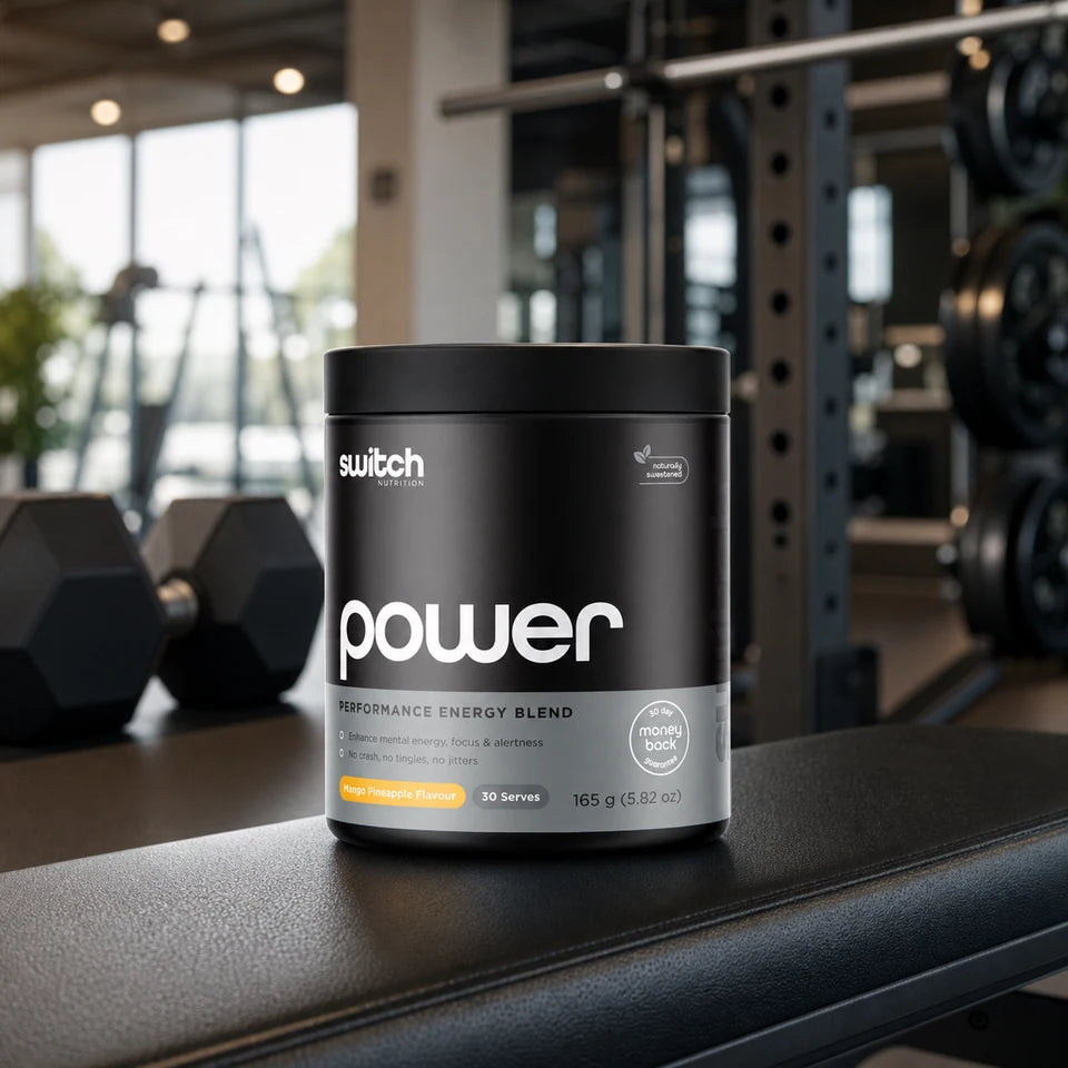 Switch Nutrition Power Switch 30 Serves in a lifestyle setting