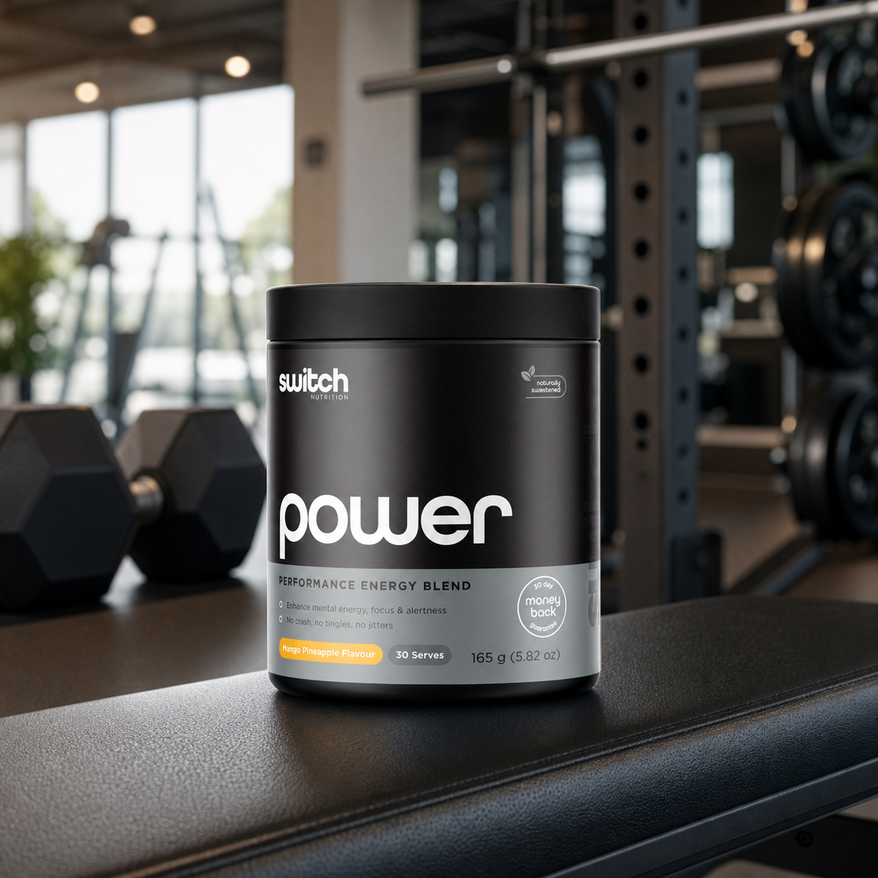 Switch Nutrition Power Switch 30 Serves in a lifestyle setting