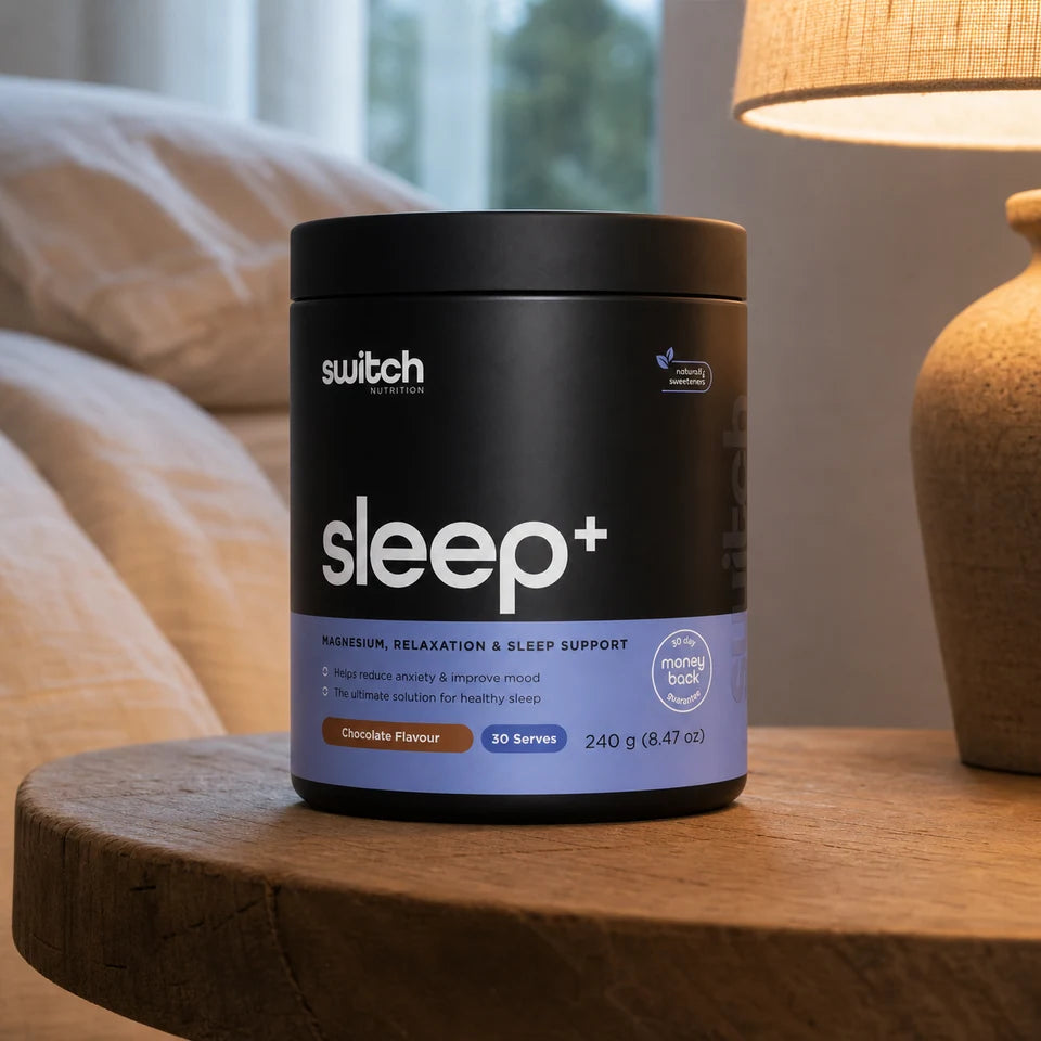 Switch Nutrition Sleep+ 30 Serves in a lifestyle setting
