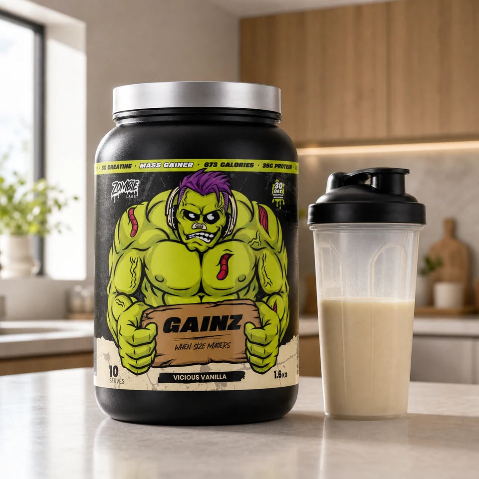 Zombie Labs Gainz in a lifestyle setting